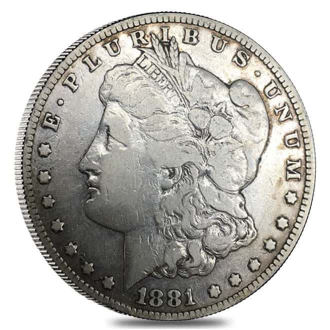 1881-CC Silver Morgan Dollar Fine (Cleaned)