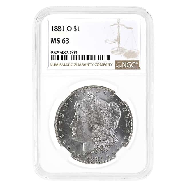 1881-O Morgan Silver Dollar $1 NGC MS 63