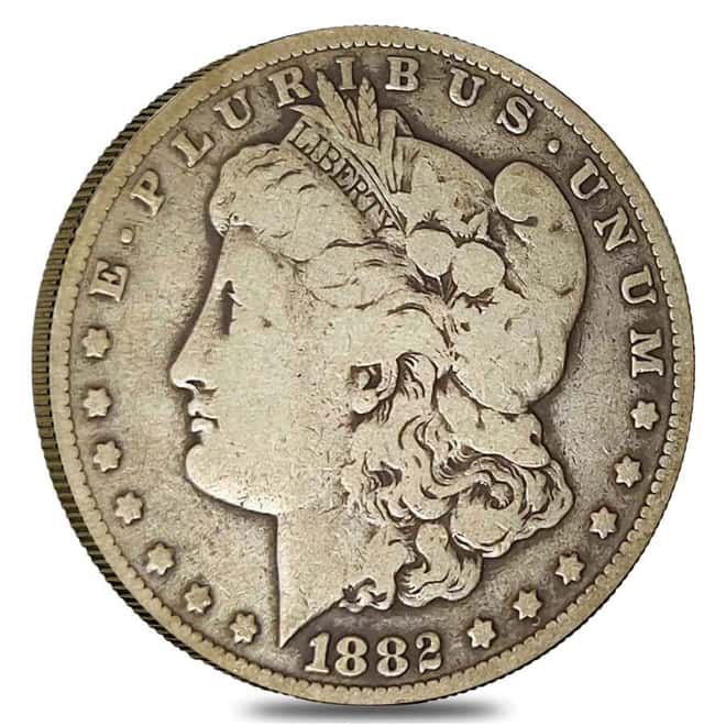 1882-CC Morgan Silver Dollar $1 VG