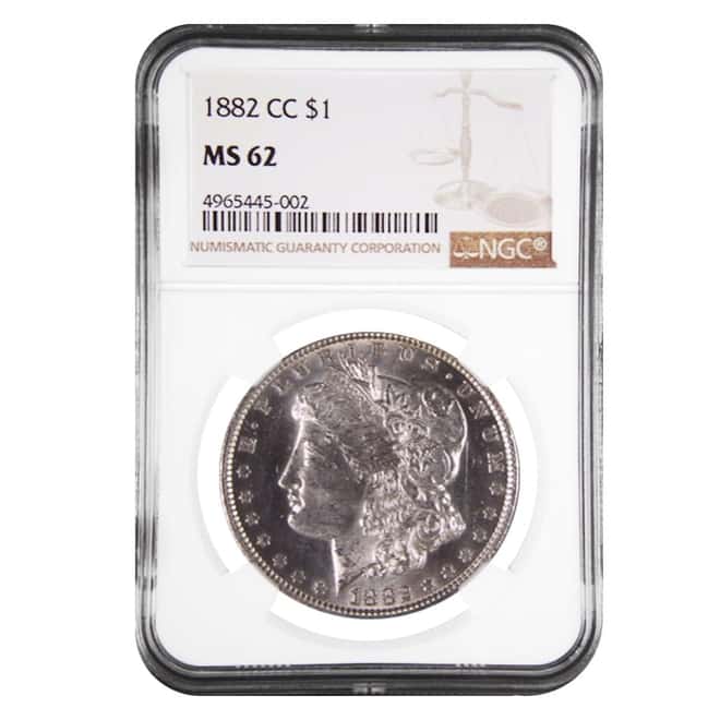 1882-CC Silver Morgan Dollar NGC MS 62