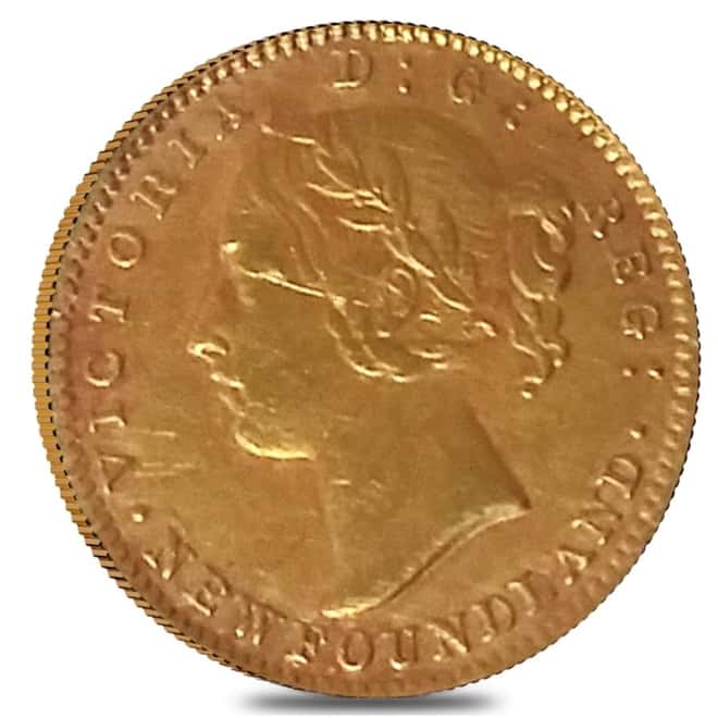 1882 H Canada Newfoundland $2 Gold Coin - Victoria AGW .0981 oz (Ex Jewelry)