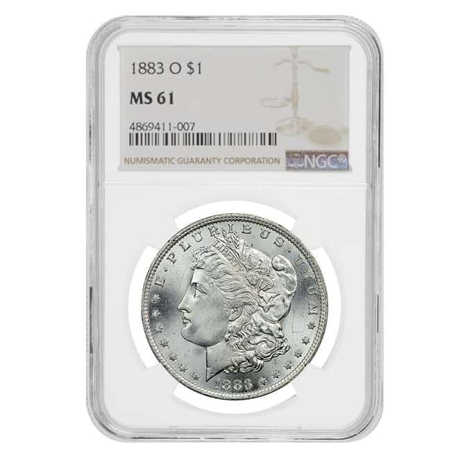 1883-O Silver Morgan Dollar NGC MS 61