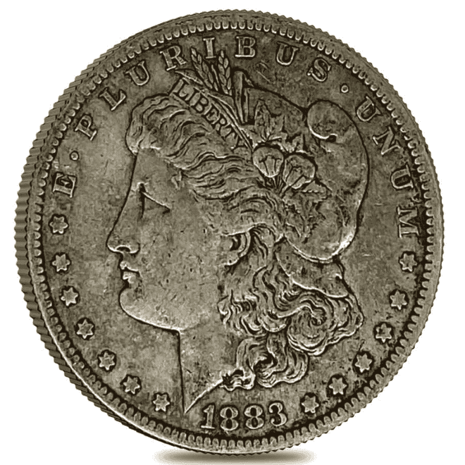 1883 CC Morgan Silver Dollar $1 VF