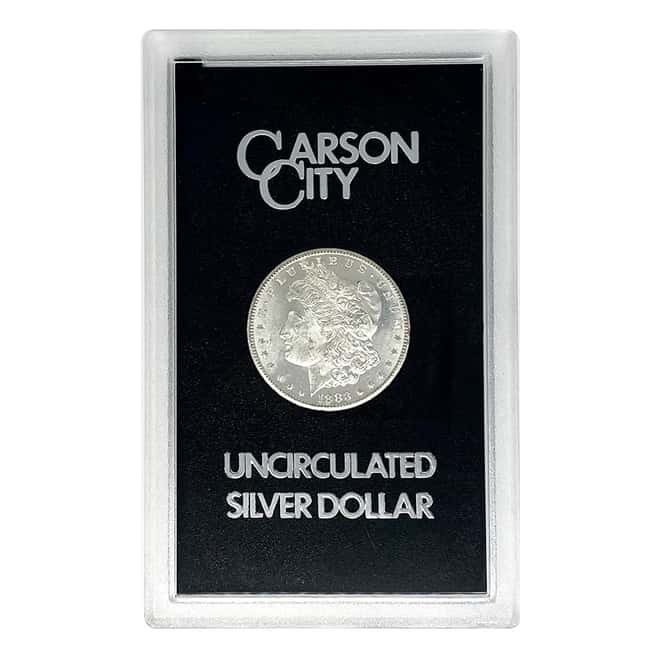 1883 CC Morgan Silver Dollar $1 BU GSA