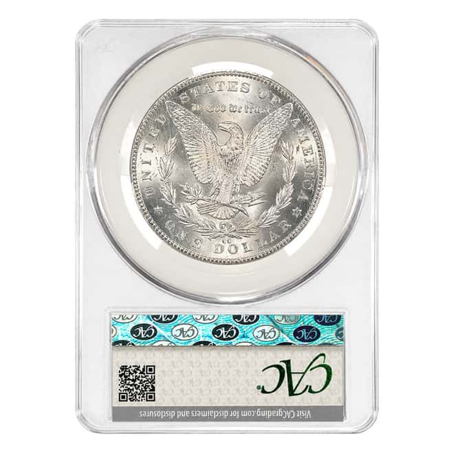 1884-CC Morgan Silver Dollar $1 CAC MS 60