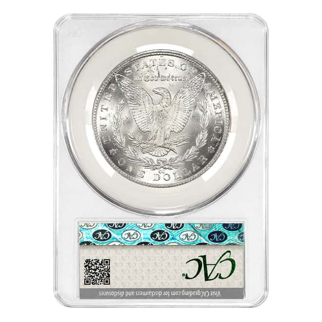 1884-CC Morgan Silver Dollar $1 CAC MS 63