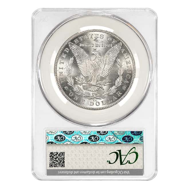 1884-CC Morgan Silver Dollar $1 CAC MS 63