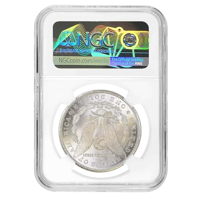 1884-CC Morgan Silver Dollar $1 NGC MS 63