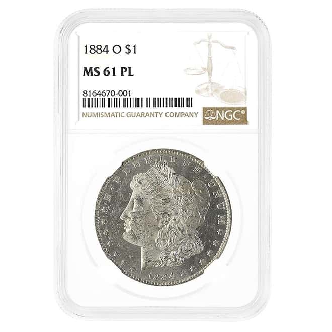 1884-O Morgan Silver Dollar $1 NGC MS 61 PL
