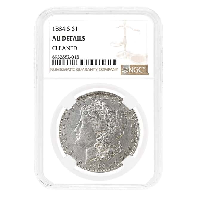1884-S Morgan Silver Dollar $1 NGC AU Details
