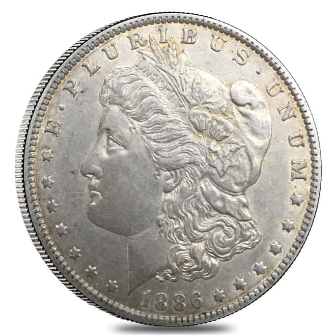 1886-O Silver Morgan Dollar AU