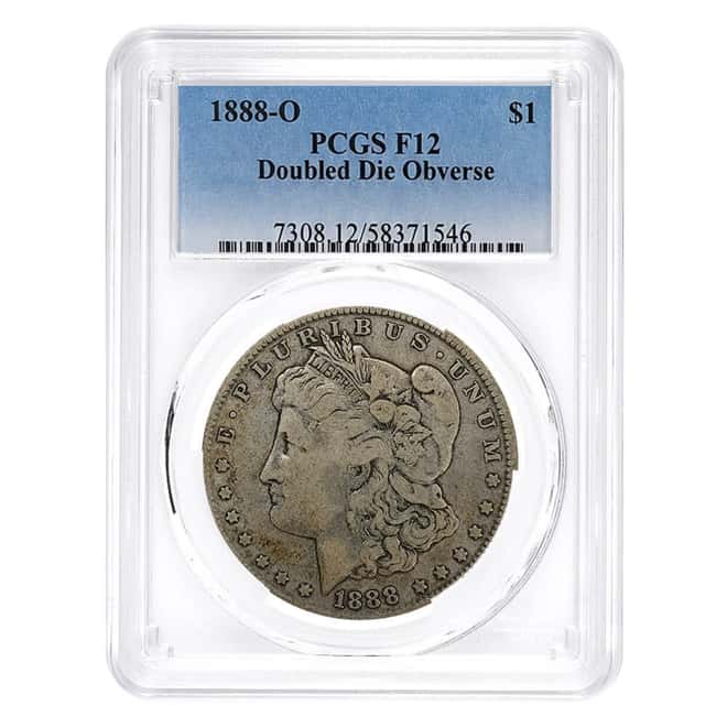 1888-O Morgan Silver Dollar $1 PCGS F 12 Hot Lips (Top 100 VAM)
