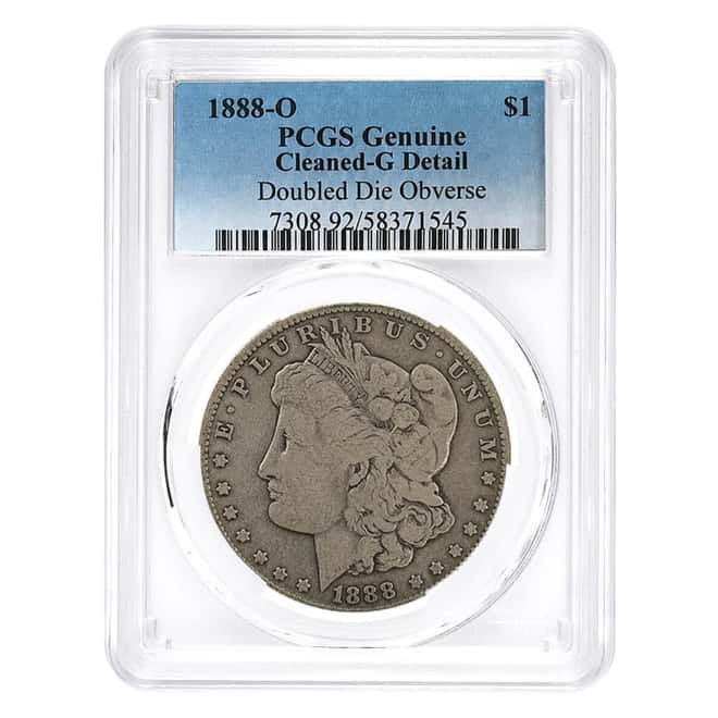 1888-O Morgan Silver Dollar $1 PCGS G Detail Hot Lips (Top 100 VAM)