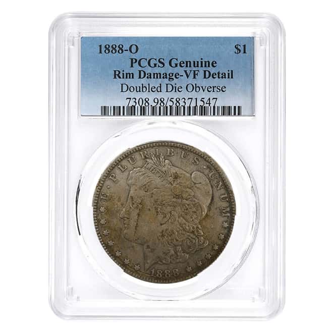 1888-O Morgan Silver Dollar $1 PCGS VF Detail Hot Lips (Top 100 VAM)