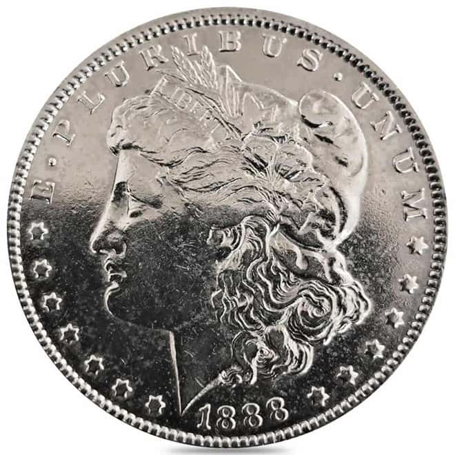 1888-O Morgan Silver Dollar $1 Hot Lips Top 100 VAM-4 DDO VF Cleaned
