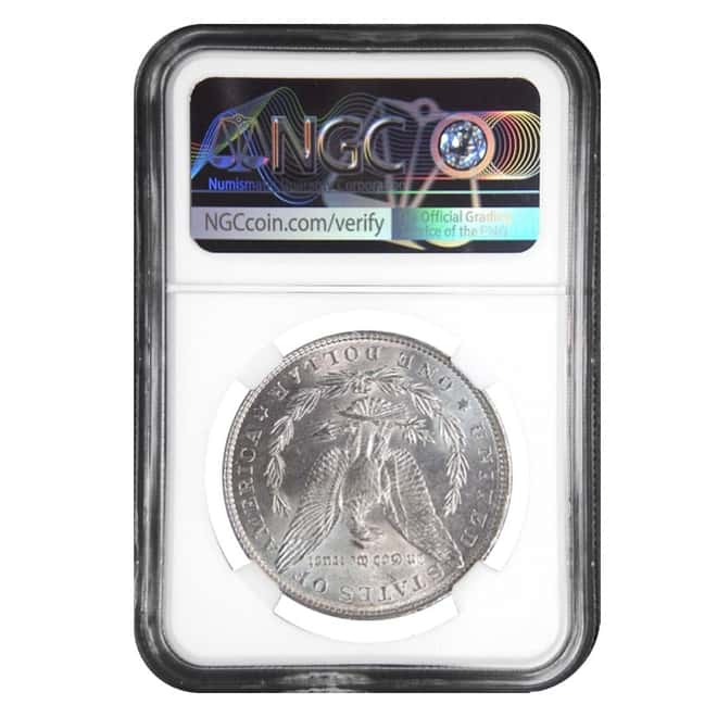 1889 Silver Morgan Dollar NGC MS 62