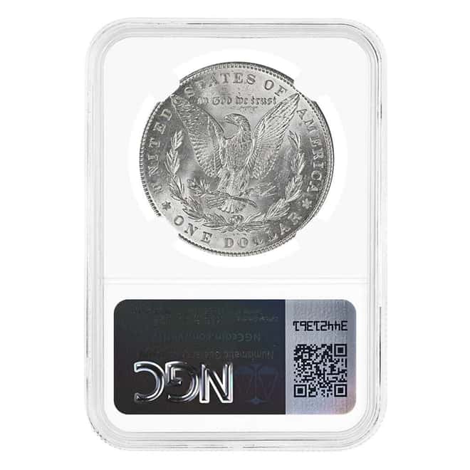 1890 Morgan Silver Dollar $1 NGC MS 63