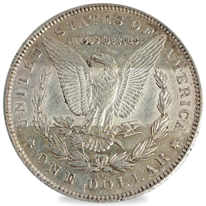 1891-CC Morgan Silver Dollar $1 AU Almost Uncirculated