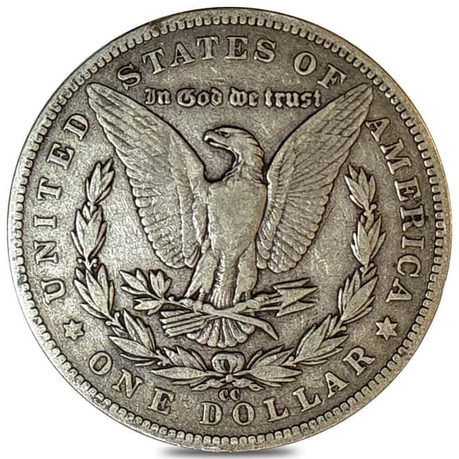 1892-CC Morgan Silver Dollar $1 Fine