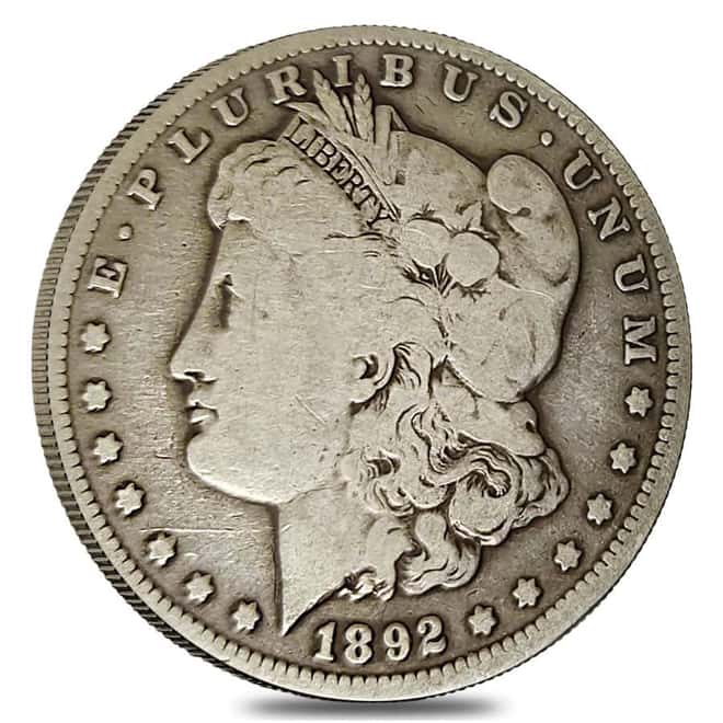 1892-CC Morgan Silver Dollar $1 Good
