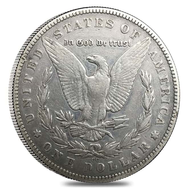 1892-CC Silver Morgan Dollar VF (Cleaned)