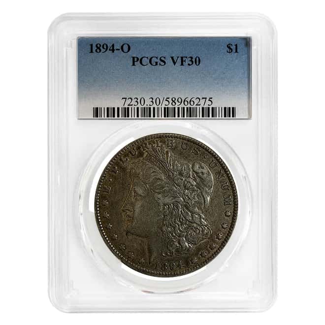 1894-O Morgan Silver Dollar $1 PCGS VF 30