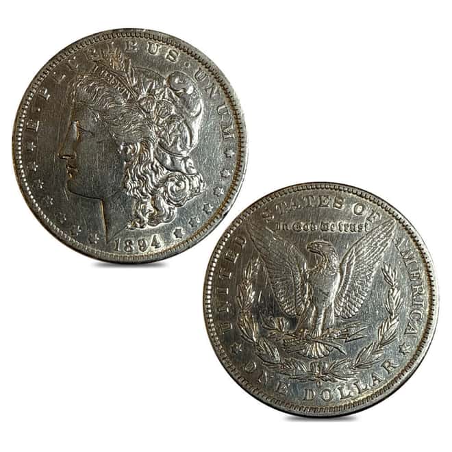 1894-O Morgan Silver Dollar $1 AU Details (Cleaned)