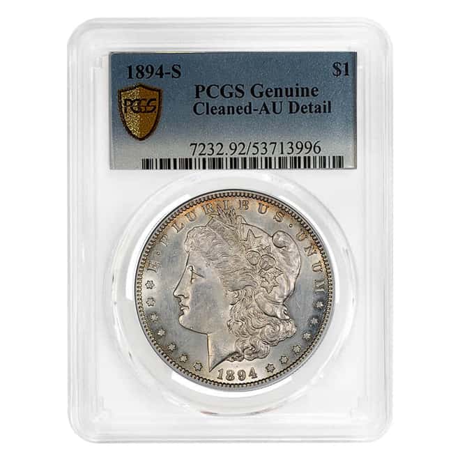 1894-S Morgan Silver Dollar $1 PCGS AU Detail