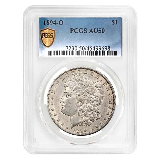 1894 O Morgan Silver Dollar $1 PCGS AU 50