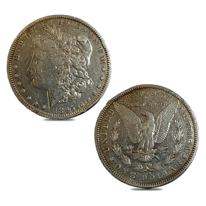 1895-O Morgan Silver Dollar $1 XF Details (Bent, Damage)
