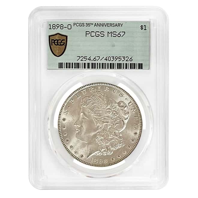 1898 O Morgan Silver Dollar $1 PCGS MS 67