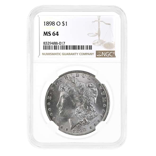 1898-O Morgan Silver Dollar $1 NGC MS 64