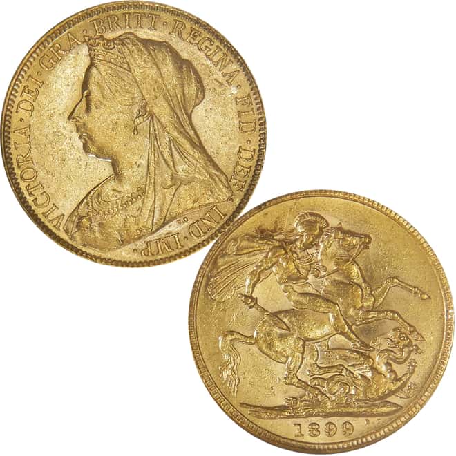 Great Britain 1.412 oz 6-Coin Gold Sovereign Set