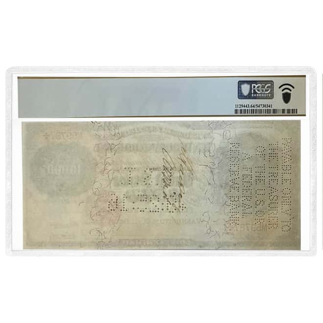 1900 $10,000 Gold Certificate Currency Note Washington DC PCGS CU 64