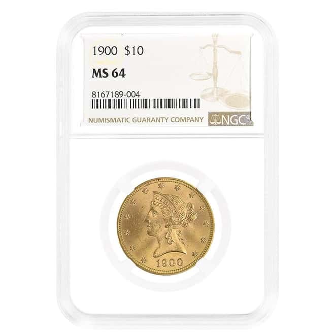 1900 $10 Liberty Head Gold Eagle Coin NGC MS 64