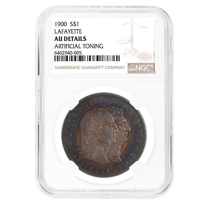 1900 Lafayette Silver Dollar $1 NGC AU Details