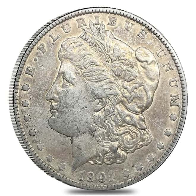 1901 Silver Morgan Dollar XF