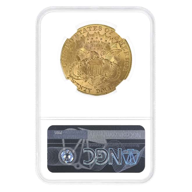 1906-D $20 Liberty Head Double Eagle Gold Coin NGC MS 63