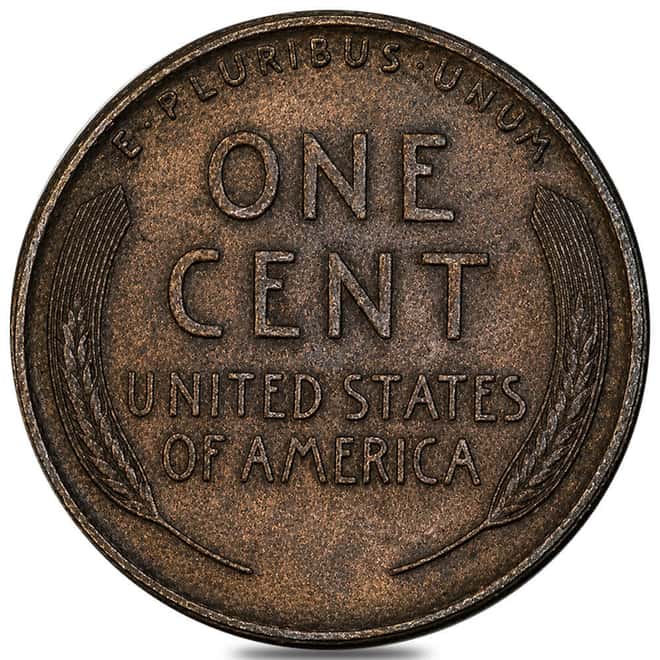 1909 VDB Lincoln Wheat Penny 1 Cent AU