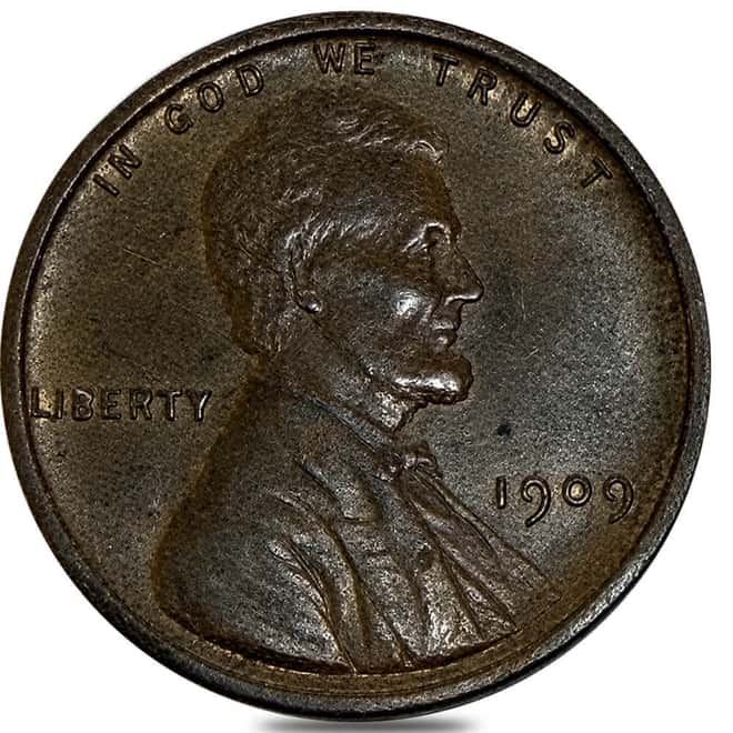 1909 VDB Lincoln Wheat Penny 1 Cent AU