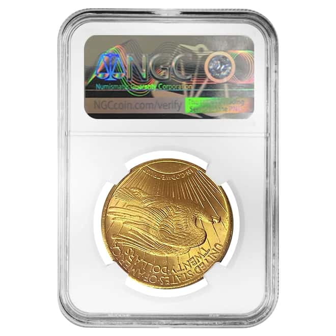1911 S $20 Gold Saint Gaudens Double Eagle Coin NGC MS 64
