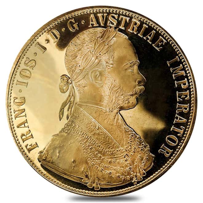 1915 Austrian 4 Ducat Gold Restrike (Scruffy)