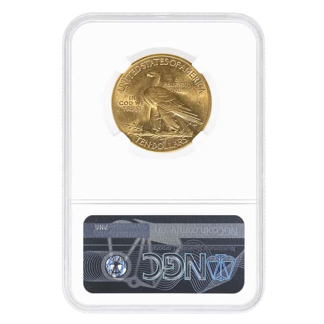 1916-S $10 Indian Head Eagle Gold Coin NGC MS 62