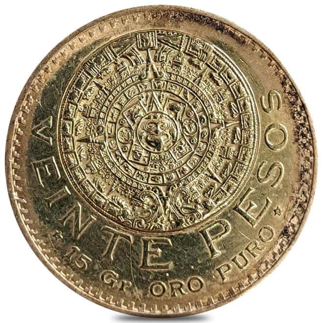 1920/10 Mexico 20 Pesos Gold Coin Ex-Jewelry