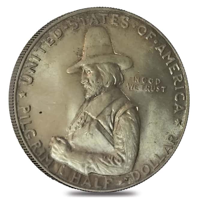 1920 Pilgrim Half Dollar 90% Silver Commem BU