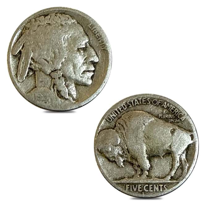 1921-S Buffalo Nickel 5 Cent Very Good VG
