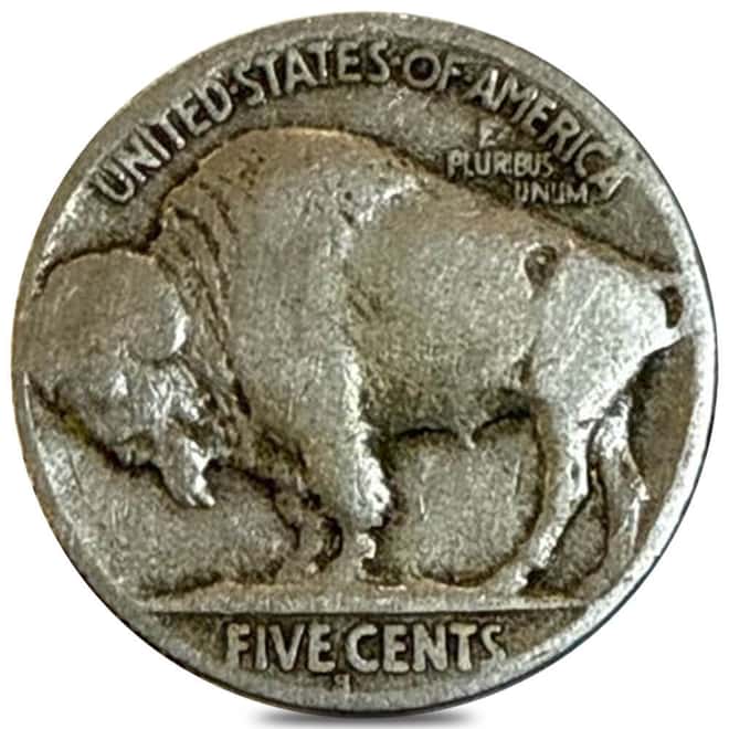 1921-S Buffalo Nickel 5 Cent Very Good VG