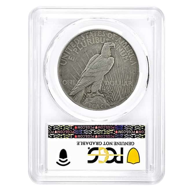 1921 Peace Silver Dollar $1 High Relief PCGS AU Detail