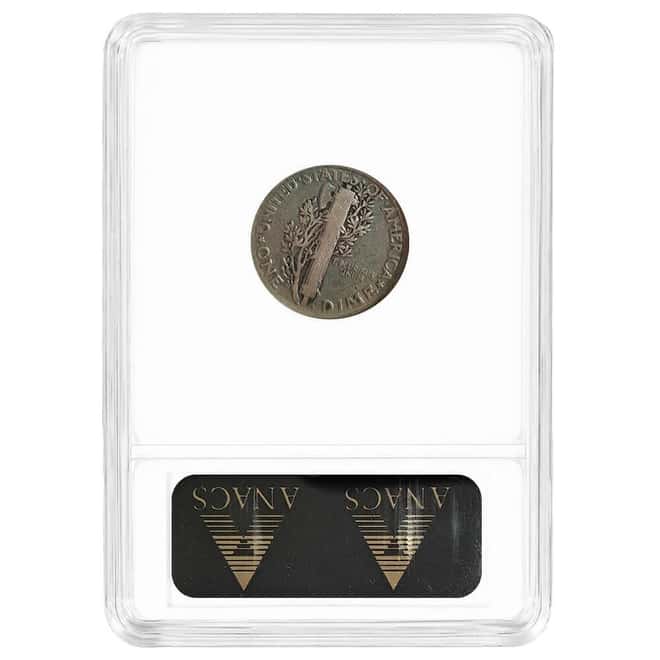 1921 Silver Mercury Dime 10C ANACS VG 8