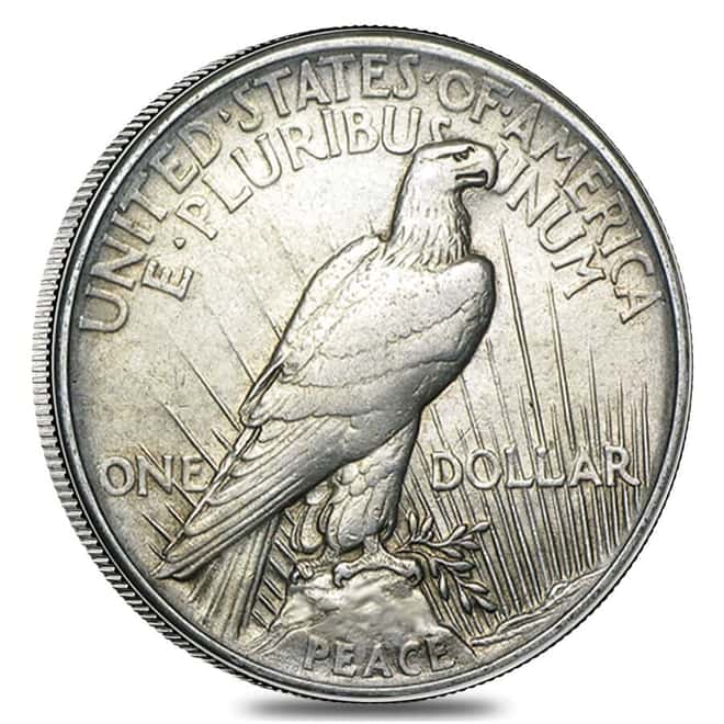 1921 Silver Peace Dollar High Relief (Cleaned)